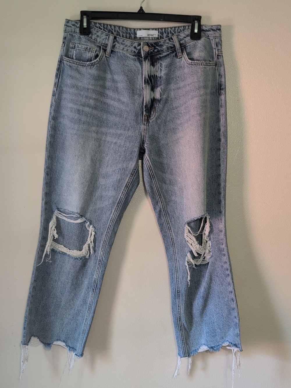 Vervet Light Blue Distressed Women Jeans size 32